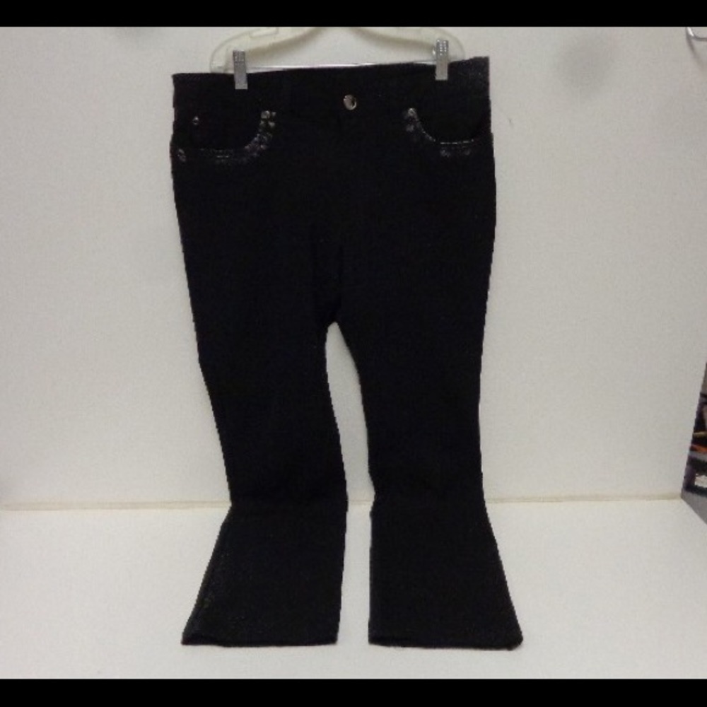 Womens Versace Collection  35 Black Trousers NWOT